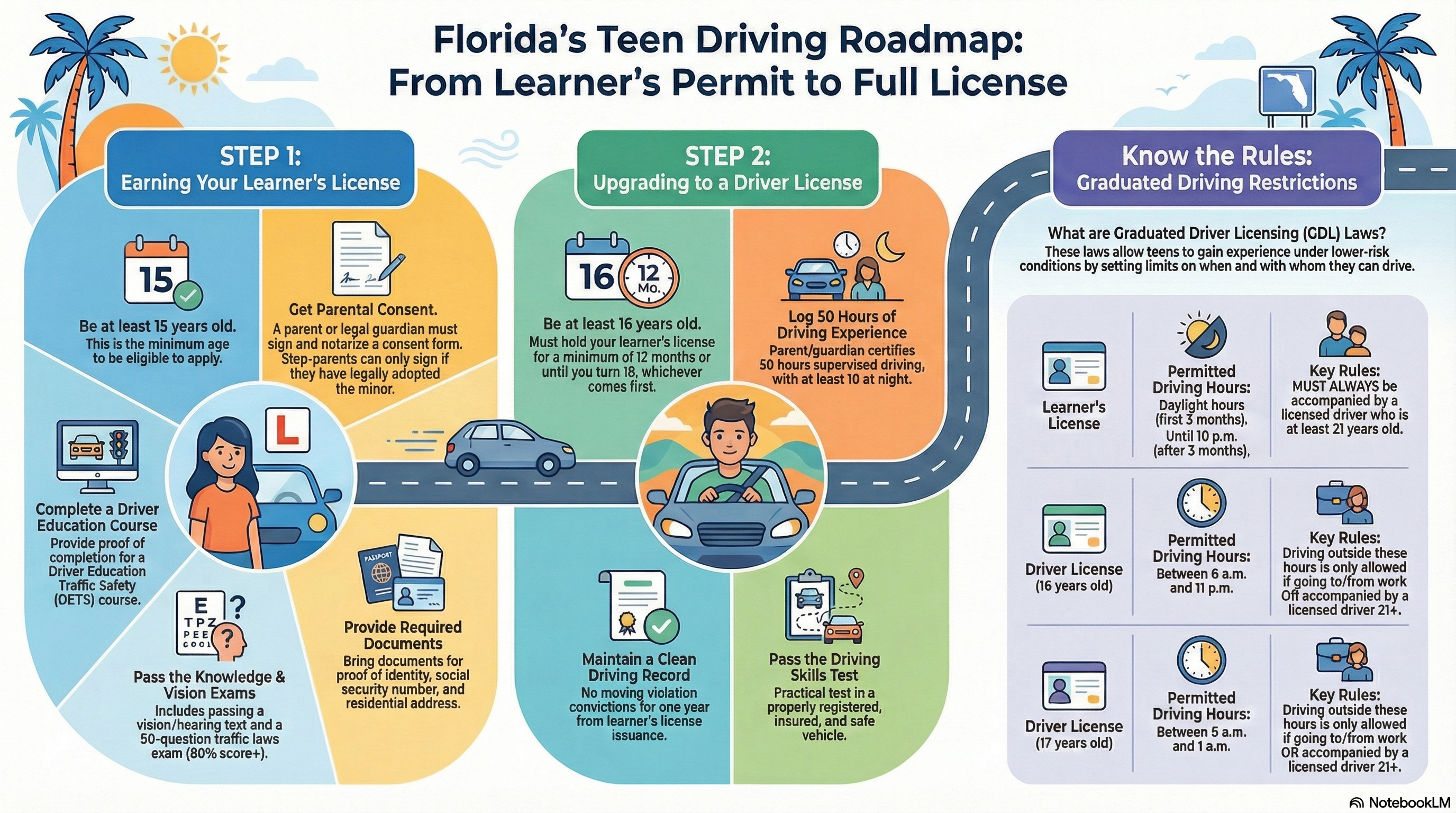 Path to License Infographic
