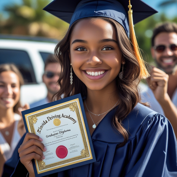 Confident student driver