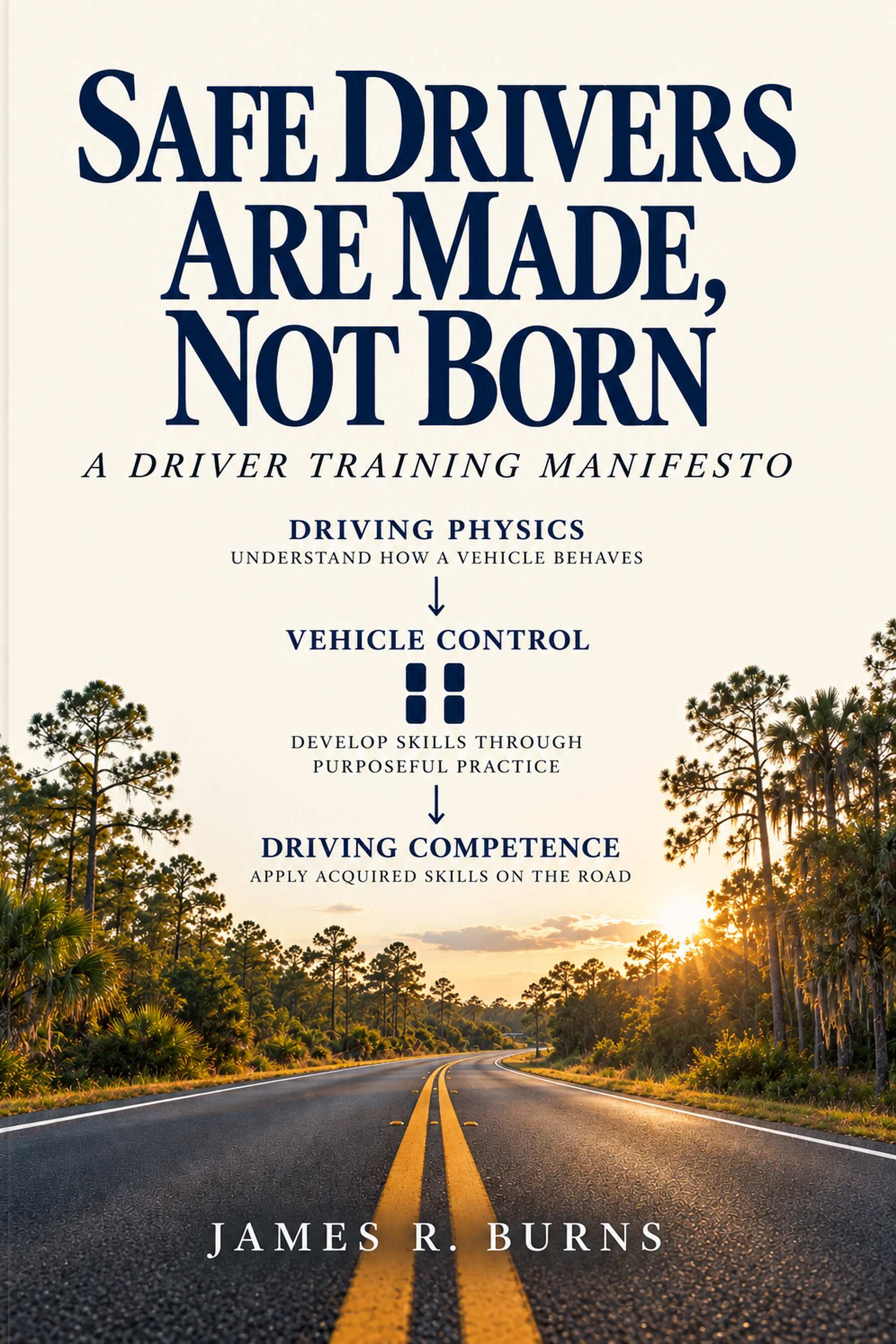 Cover of Safe Drivers Are Made, Not Born: A Driver Training Manifesto by James R. Burns